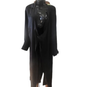 Womens H&M wrap dress size M NWT black